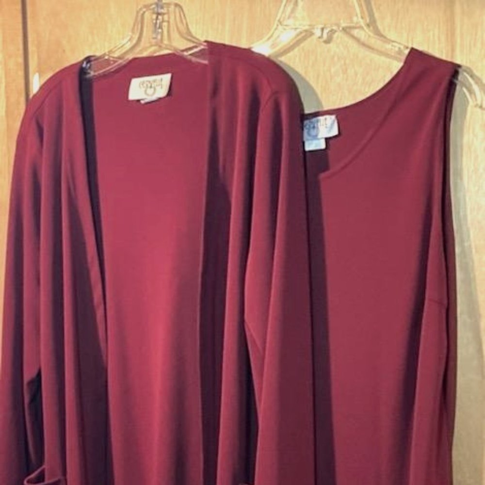 2 Piece Sleeveless Maxi Dress with Matching Jacket